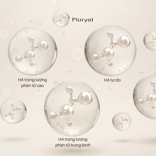 Công nghệ Matricyal 3D của Pluryal Biosculpture với cấu trúc kết hợp HA liên kết chéo có trọng lượng phân tử cao & trung bình cùng HA tự do